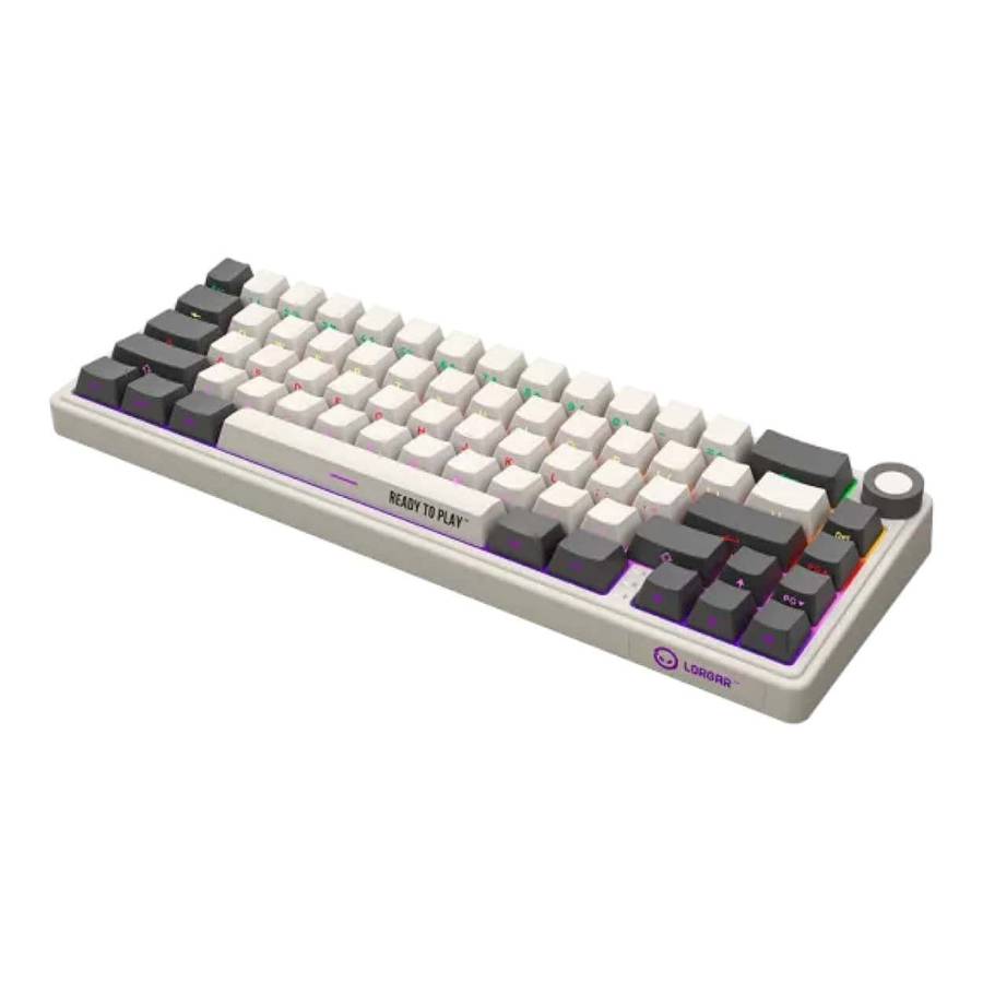 Lorgar KBP70MW Pro Wireless Mechanical Gaming Keyboard Beige LRG-KBP70MW-RT-US