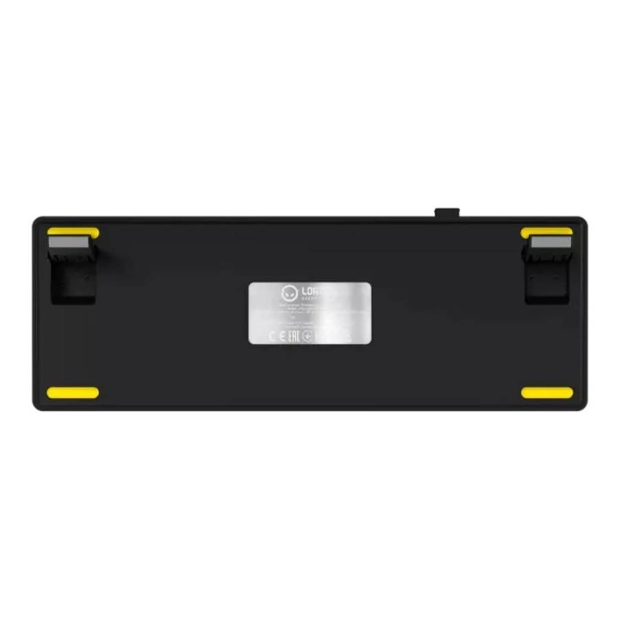 Lorgar KBP70MW Pro Wireless Mechanical Gaming Keyboard Black and Yellow LRG-KBP70MW-YL-US
