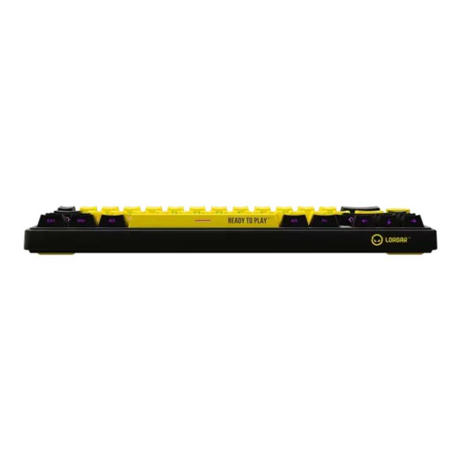 Lorgar KBP70MW Pro Wireless Mechanical Gaming Keyboard Black and Yellow LRG-KBP70MW-YL-US