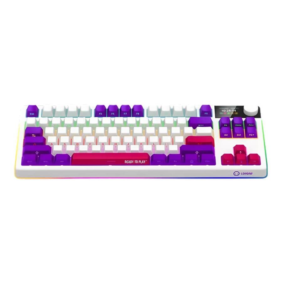 Lorgar KBP70TKLW Wireless TKL Mechanical Gaming Keyboard Pro White LRG-KBP70TKLW-WH-US