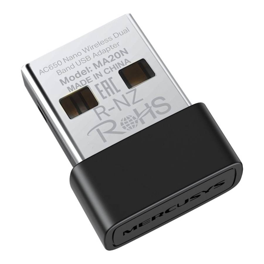 Mercusys AC650 Nano Wireless Dual Band USB Adapter MA20N