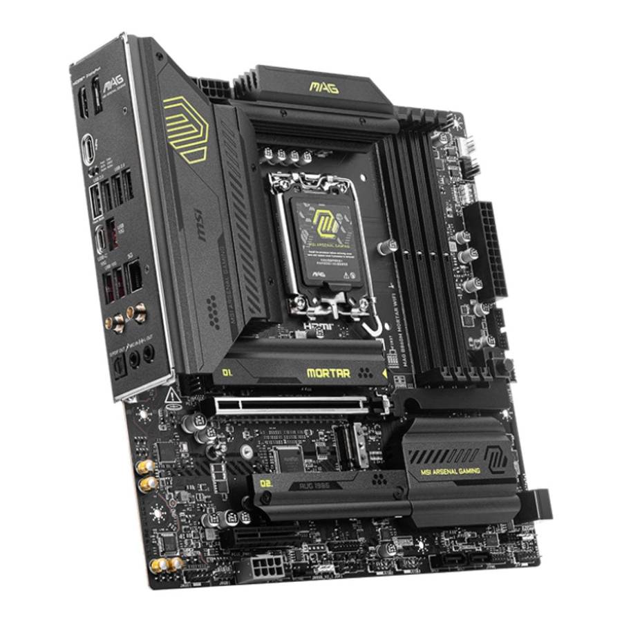 MSI MAG B860M MORTAR Wi-Fi Intel LGA 1851 AI-Ready mATX Motherboard