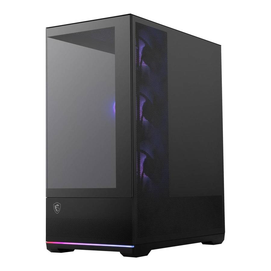 MSI MAG PANO 110R PZ ARGB Tempered Glass Steel ATX Mid-Tower PC Case Black
