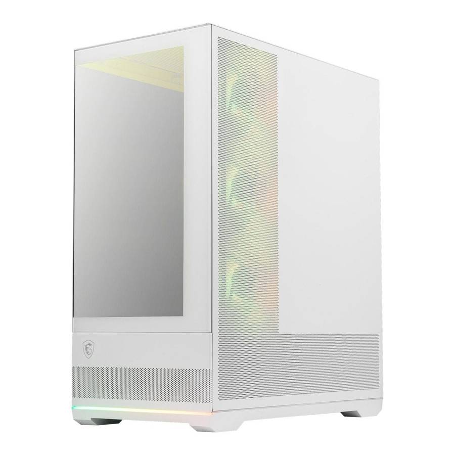 MSI MAG PANO 110R PZ White ARGB Tempered Glass Steel ATX Mid-Tower PC Case