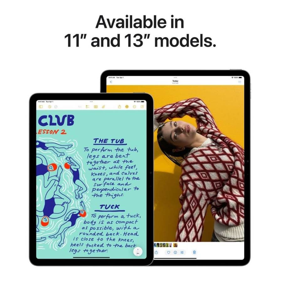 Apple iPad Air 11-inch Tablet - Apple M3 1TB ROM 8GB RAM Wi-Fi 5G iPadOS 18 Space Grey