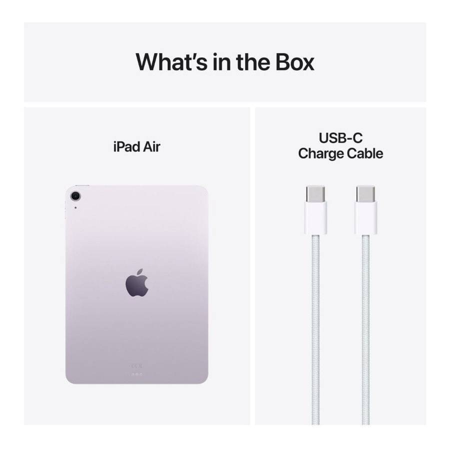 Apple iPad Air 11-inch Tablet - Apple M3 1TB ROM 8GB RAM Wi-Fi 5G iPadOS 18 Purple MCGC4QA/A