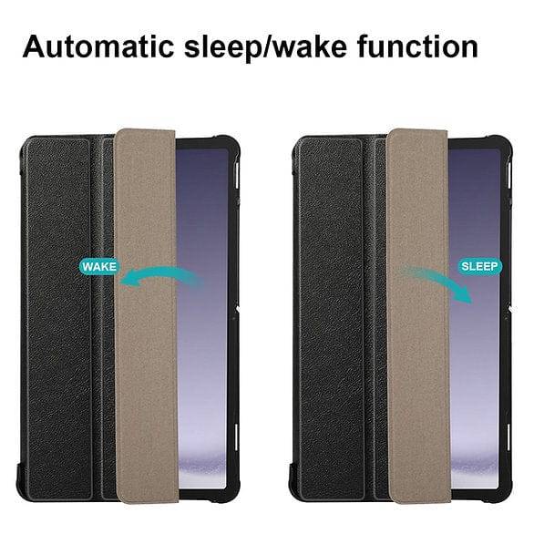 Tuff-Luv10.9-inch Smart Case for Samsung Galaxy Tab S9 FEBlackMF2648