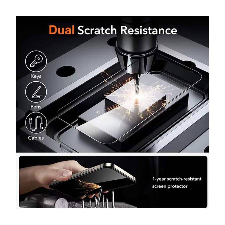 Tuff-Luv 2.5D Tempered Glass Screen Protector for Apple iPhone 16 Pro Max Clear MF3669