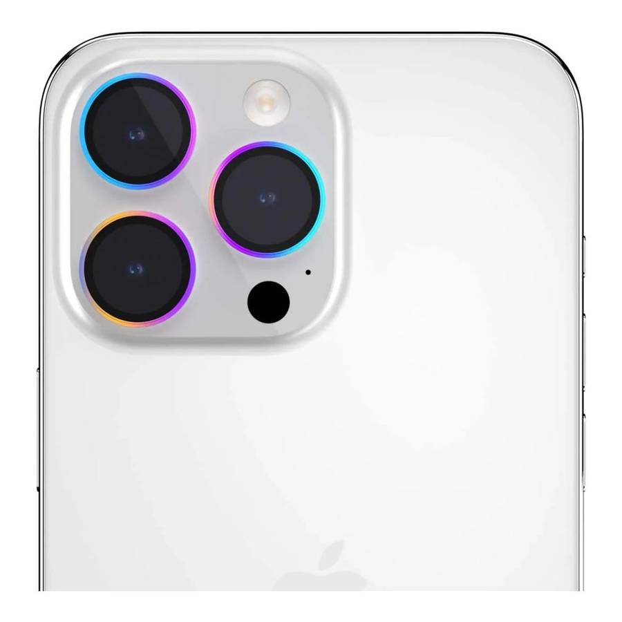 SwitchEasy LenzGuard Sapphire Lens Protector for iPhone 15 Pro - Rainbow