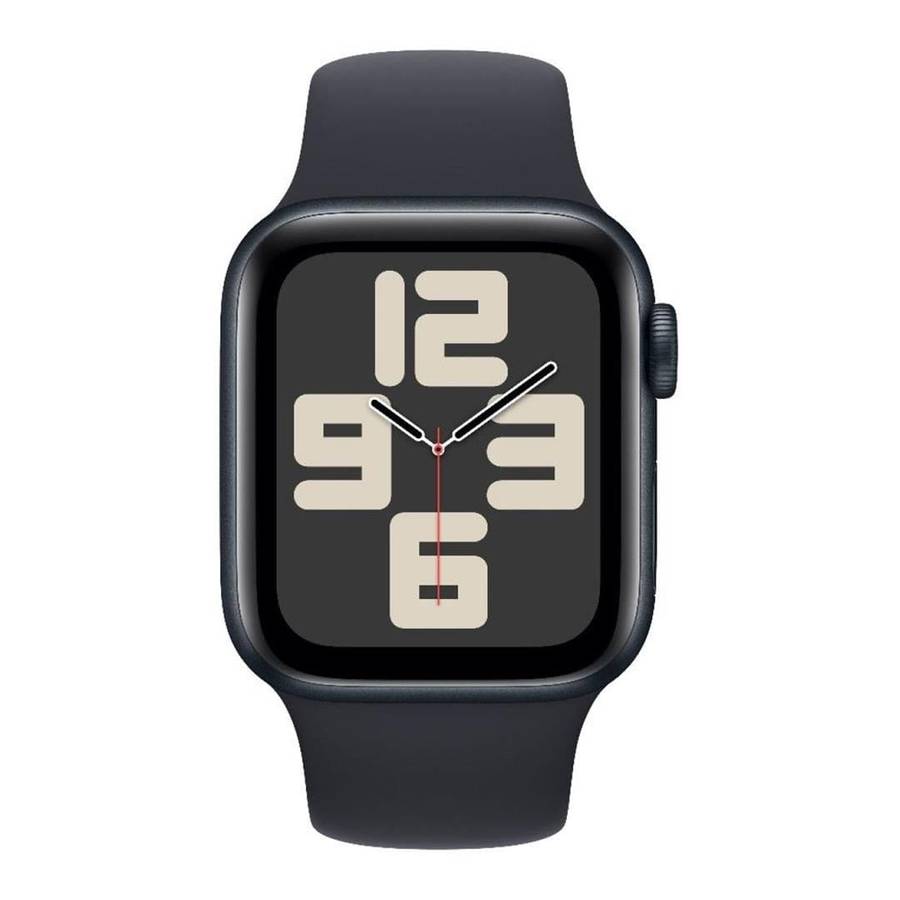Apple Watch SE GPS + Cellular 40mm Midnight Aluminium Case with Midnight Sport Band S/M MXGC3QA/A