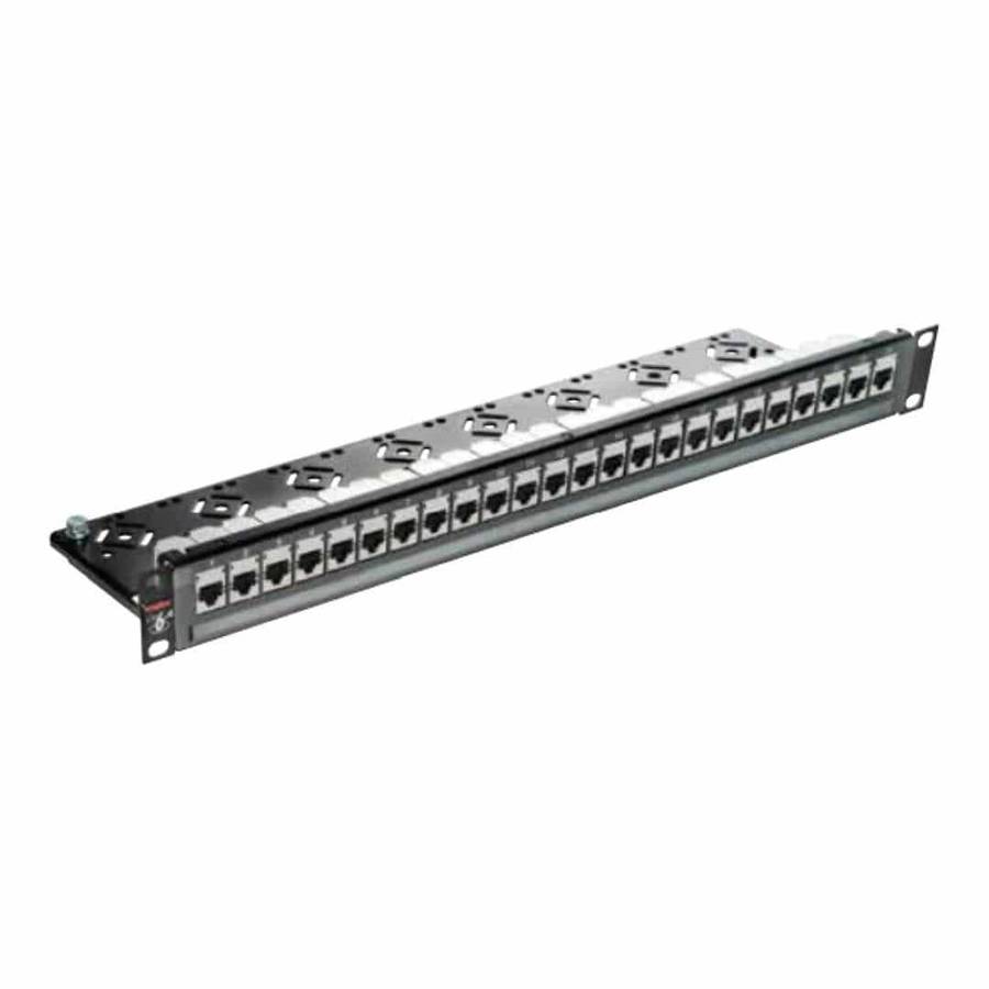Molex CAT6A 24-port 1U Shielded Populated Patch Panel NET-CAT6A-PATCH-24PL