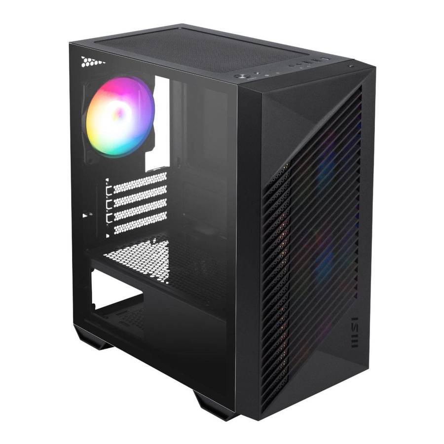 MSI PRO FORGE M050A Micro-ATX Gaming PC Case Black