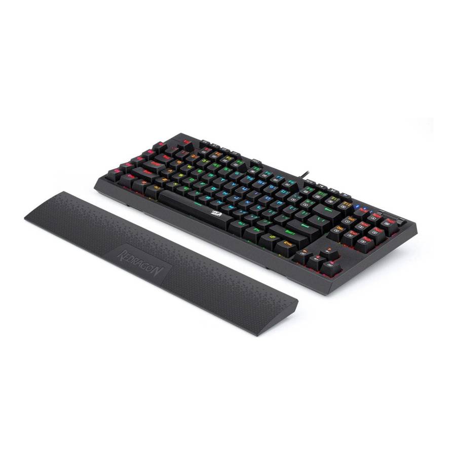 Redragon K588 RGB Pro Broadsword TKL Mechanical Wired Gaming Keyboard Black RD-K588RGB