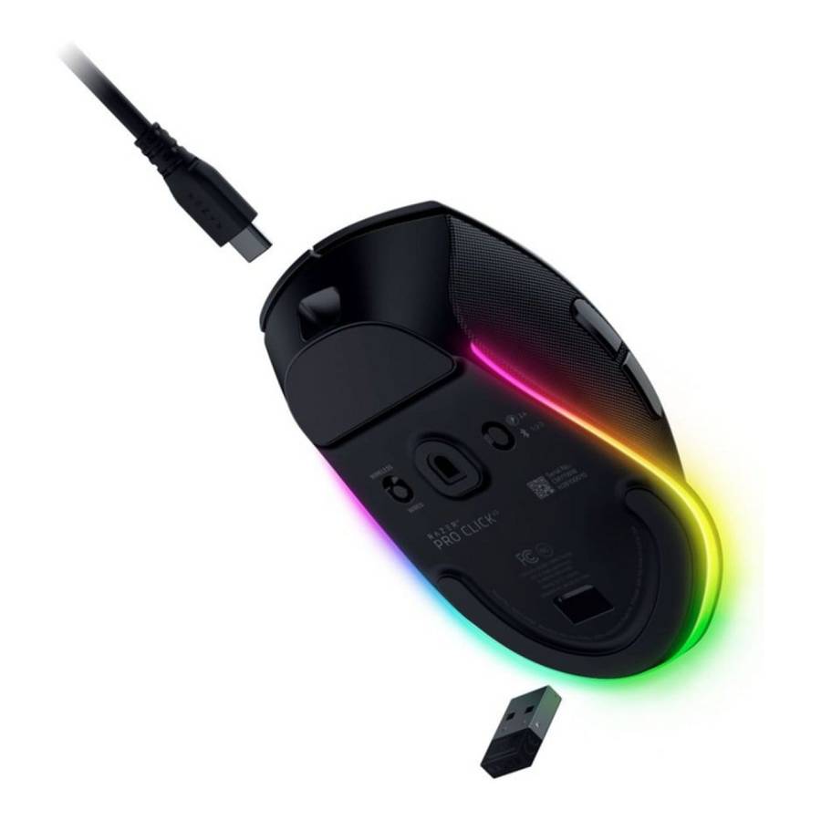 Razer Pro Click V2 mouse Gaming Right-hand RF Wireless + Bluetooth + USB Type-C Optical 30000 DPI