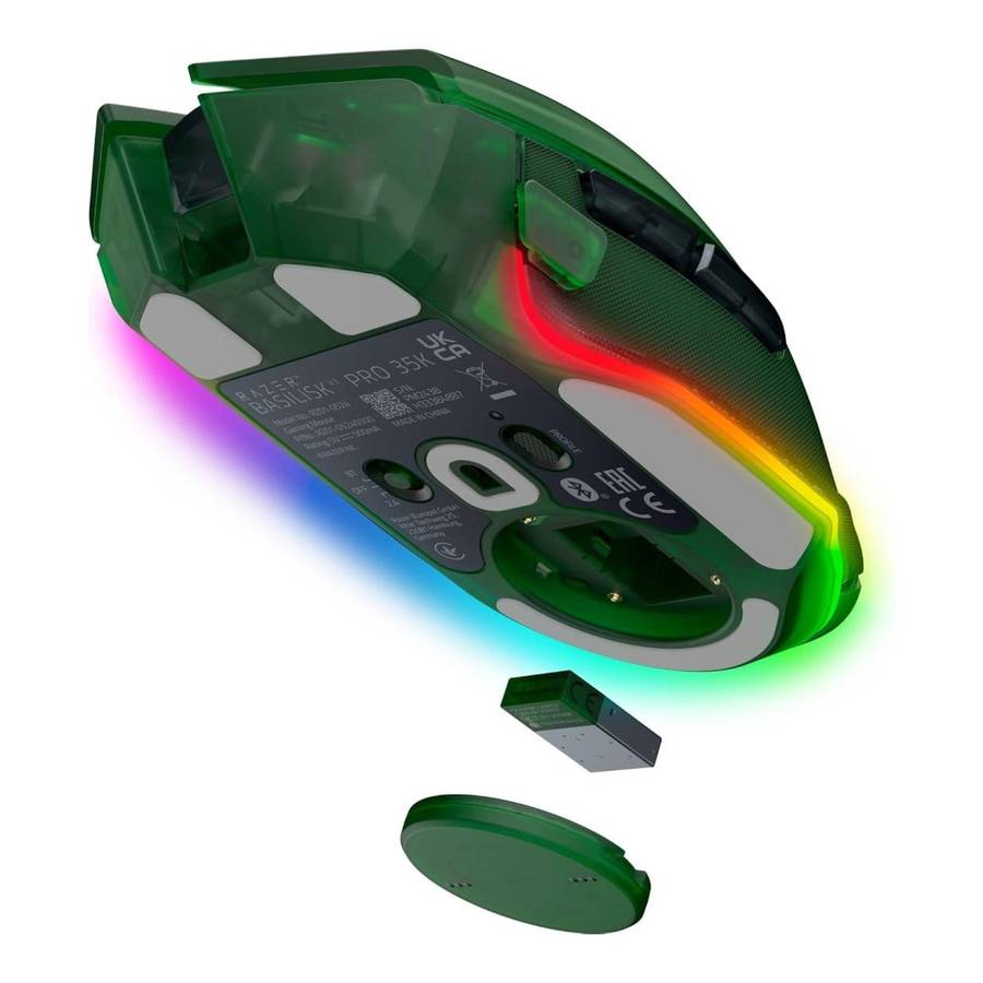 Razer Basilisk V3 Pro 35K RGB Wireless Gaming Mouse - Phantom Green Edition RZ01-05240300-R3G1