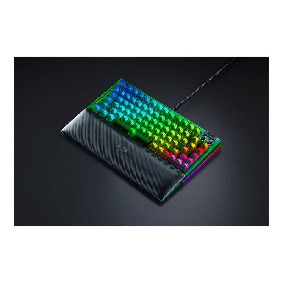 Razer BlackWidow V4 75 Mechanical Gaming Keyboard - Phantom Green Edition RZ03-05003300-R3M1