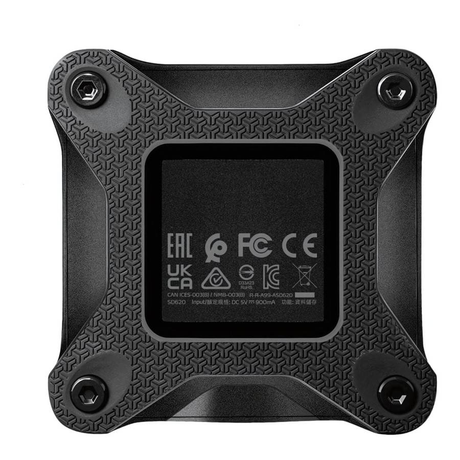 ADATA SD620 512GB Micro-USB-B 3.2 Black External SSD SD620-512GCBK