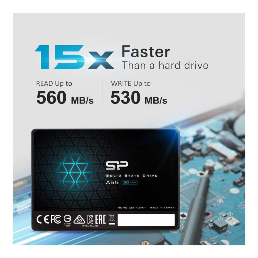 Silicon Power Ace A55 2.5-inch 2TB SATA III 3D TLC Internal SSD SP002TBSS3A55S25