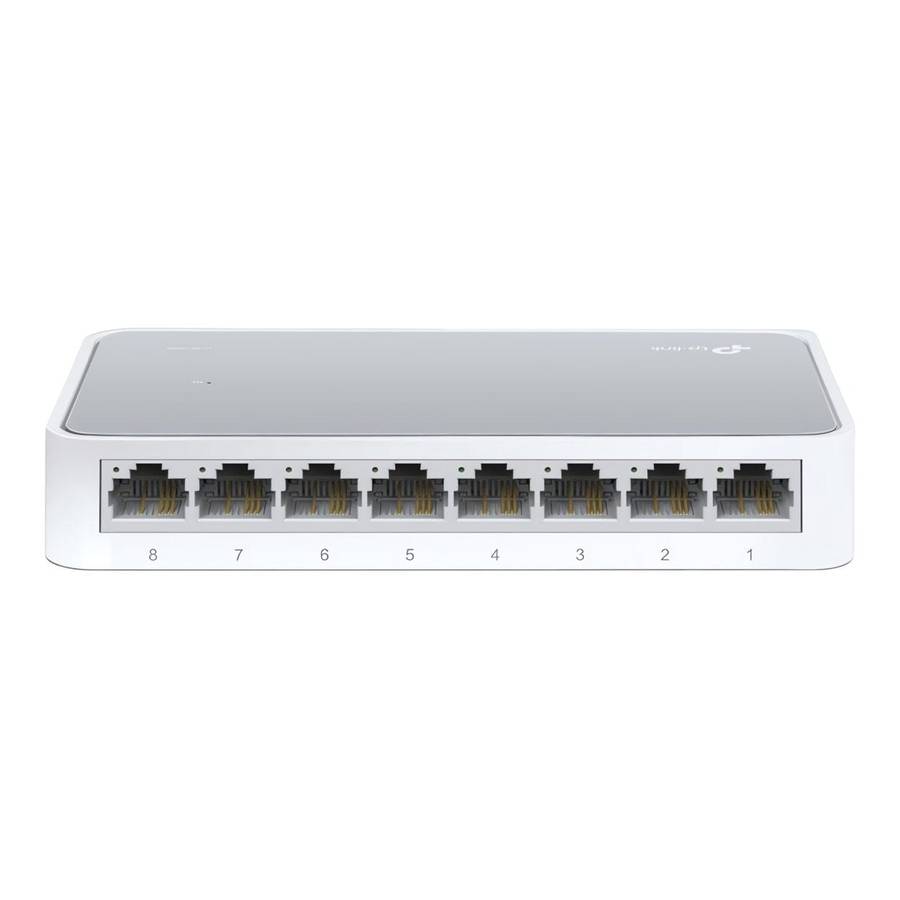 TP-Link TL-SF1008D 8-Port 10/100 Mbits Desktop Switch Unmanaged Ethernet White