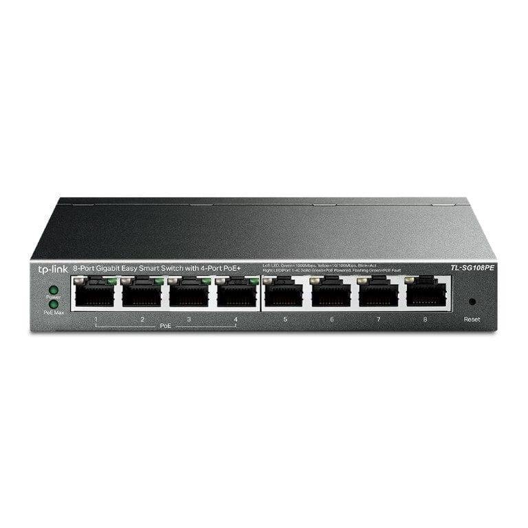 TP-Link TL-SG108PE 8-port Gigabit Easy Smart Switch with 4-port PoE+