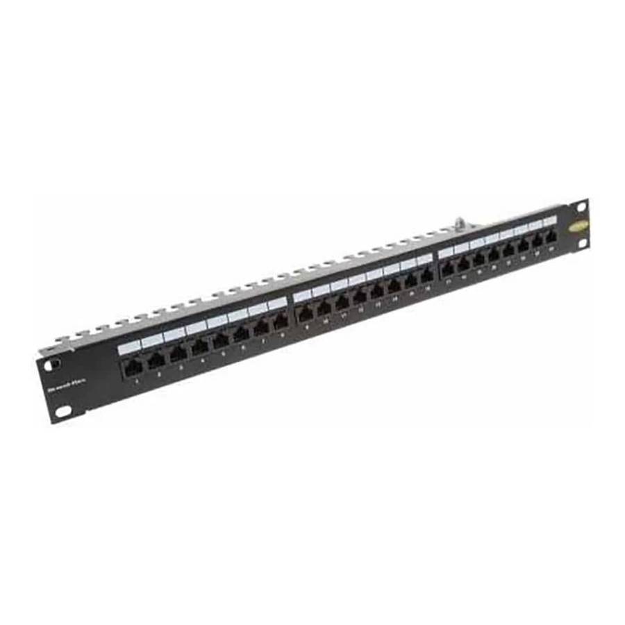Zone 24-Port CAT6 Populated 1U Patch Panel U-PA24T-6C