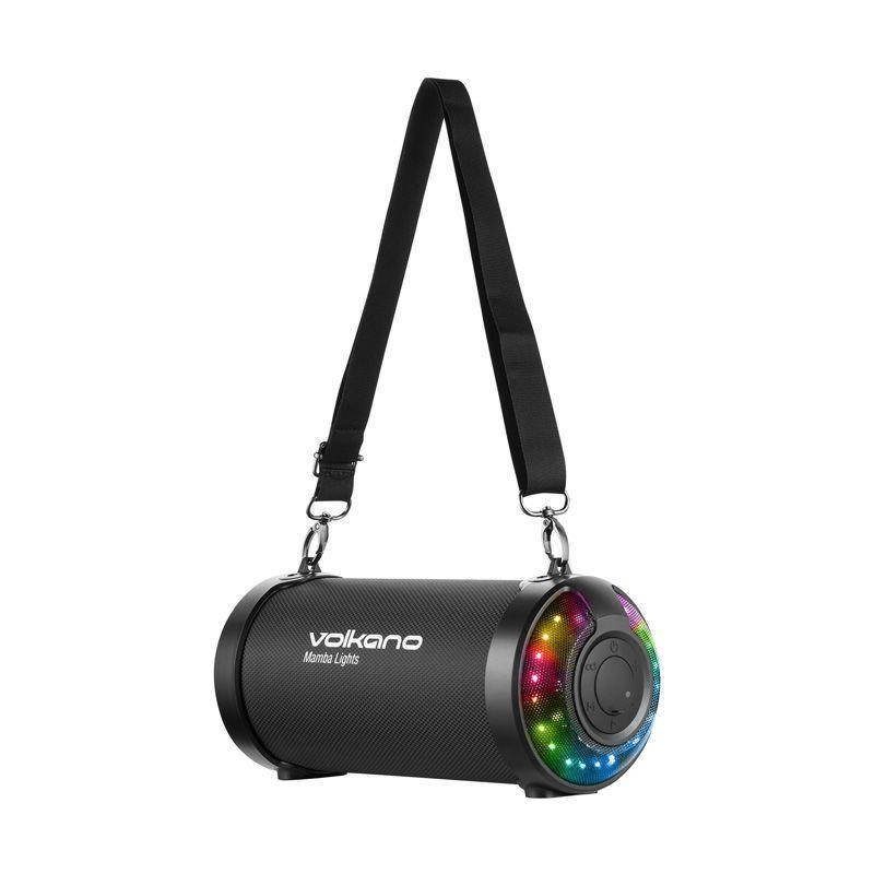 Volkano Mamba Lights Series Bluetooth Speaker With RGB Lights VK-3500-BK