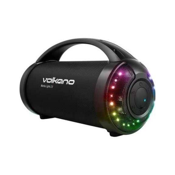 Volkano Mamba Lights Series Bluetooth Speaker With RGB Lights VK-3500-BK