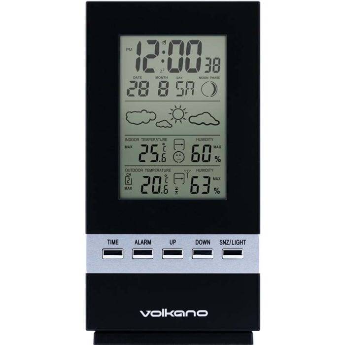 Volkano Dew Series Wireless Home Weather Station Black VK-6300-BK