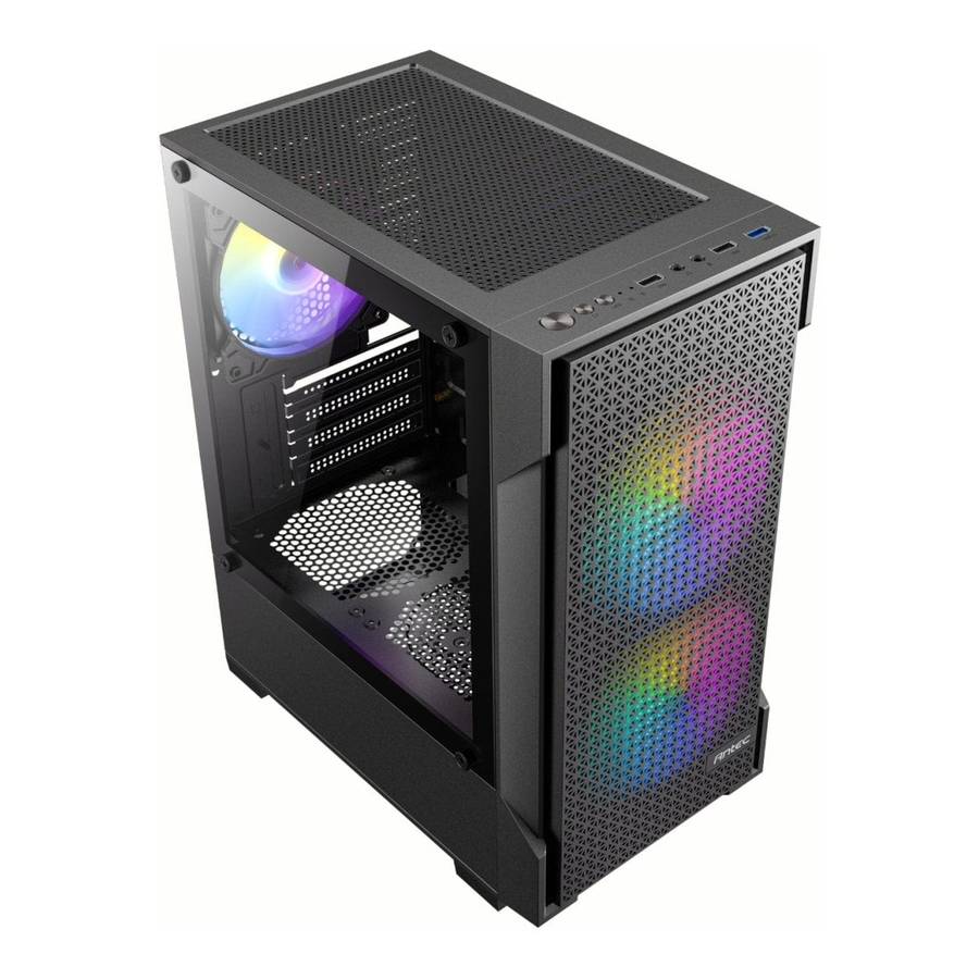 Antec VX100M ARGB Micro-ATX Mini Tower Gaming PC Case Black
