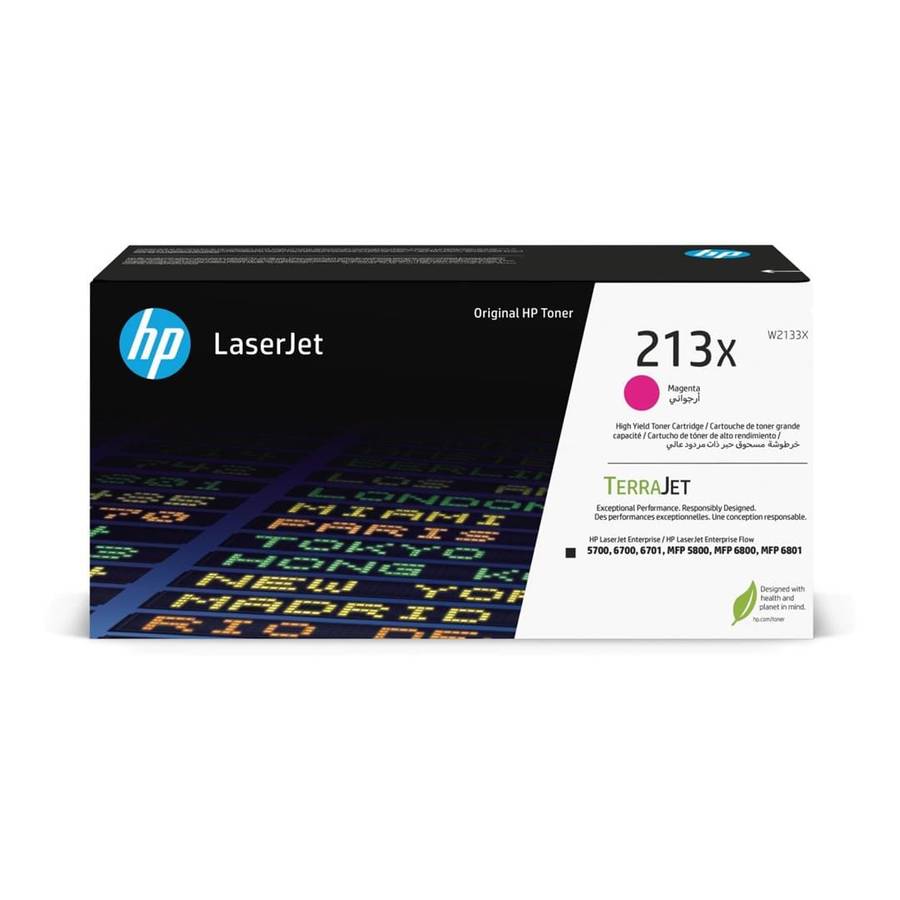 HP 213X High Yield Magenta Toner Cartridge 6,000 Pages Original W2133X Single-pack