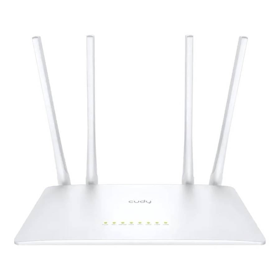 Cudy WR1200E Wireless Router - Dual-band 2.4GHz and 5GHz Gigabit Ethernet White