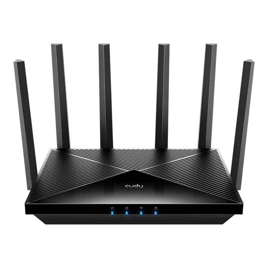 Cudy WR6500 Wireless Router - Dual-band 2.4GHz and 5GHz Gigabit Ethernet Black