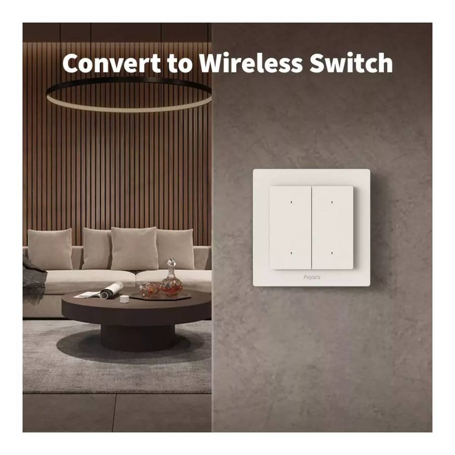 Aqara Light Switch H2 EU - 2 in 1 With Neutral and No Neutral 4 Buttons 2 Channels WS-K08D