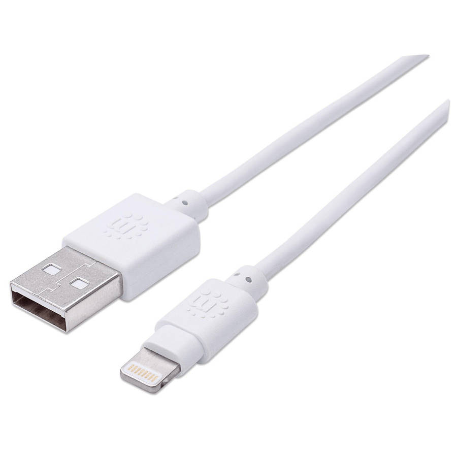 Manhattan 50cm USB-A to Lightning Cable Male to Male Mfi Certified 480 Mbps USB 2.0 390781