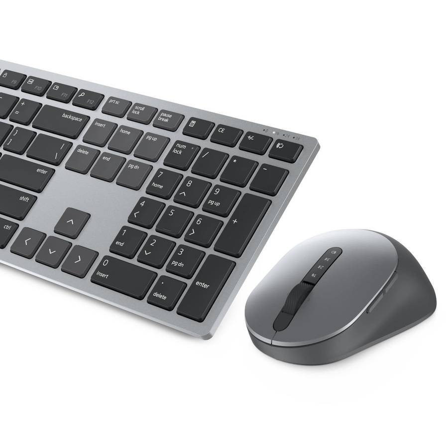Dell KM7321W keyboard RF Wireless + Bluetooth QWERTY US International Grey Titanium