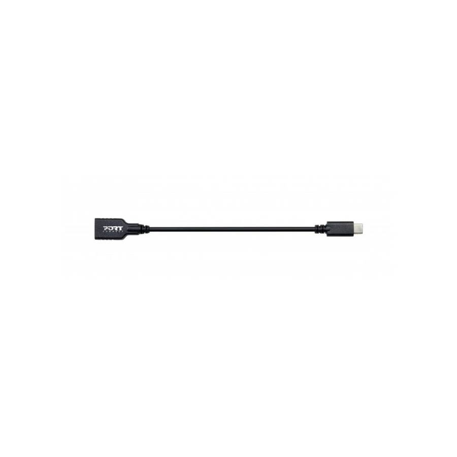 Port Designs 900133 USB Cable 15cm USB Type-C USB 3.0 Black