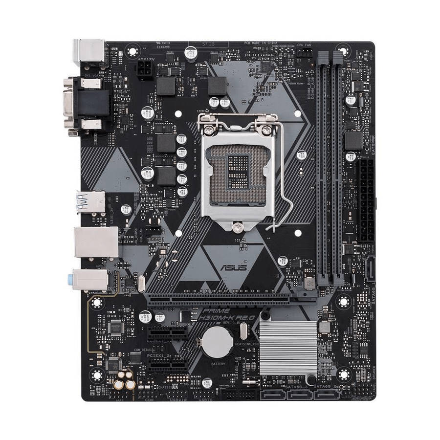 Asus PRIME H310M-K R2.0 Intel LGA 1151 (Socket H4) Micro ATX Motherboard 90MB0Z30-M0EAY0