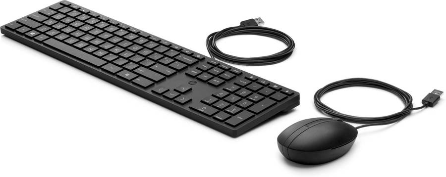 HP 320MK Wired USB Desktop Keyboard and Mouse Combo 9SR36AA