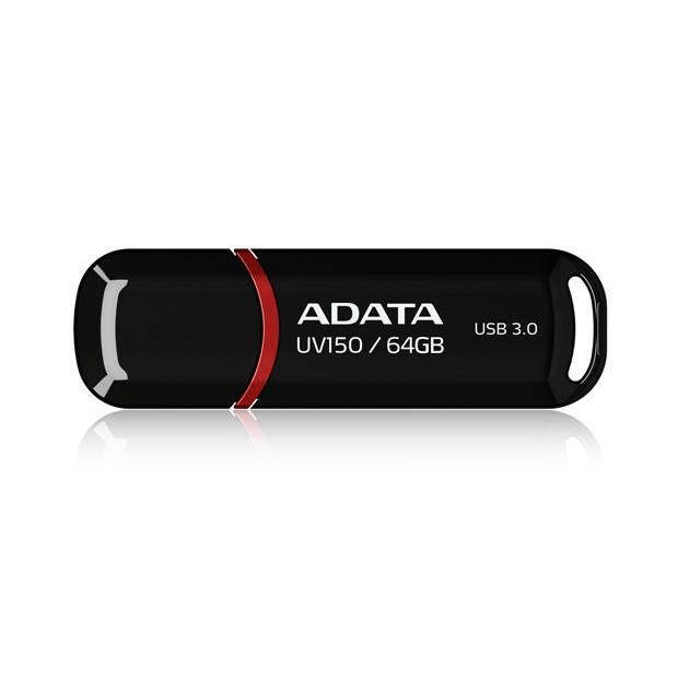 ADATA 64GB DashDrive UV150 USB Flash Drive USB Type-A 3.2 Gen 1 (3.1 Gen 1) Black