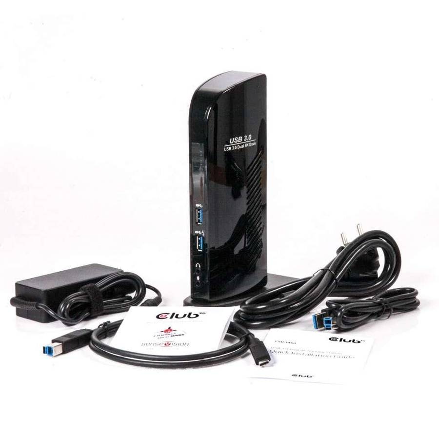 Club 3D USB3.0 Dual Display 4K60Hz Docking Station CSV-1460