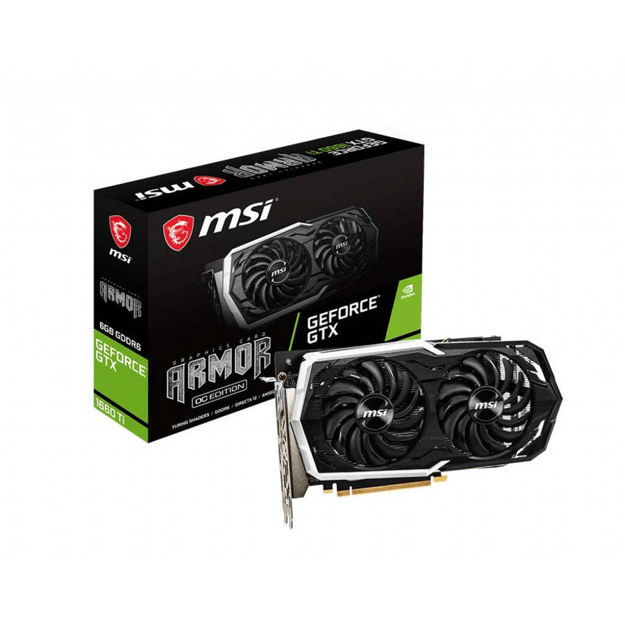 MSI GTX 1660 TI ARMOR 6G OC 6 GB GDDR6 Graphics Card