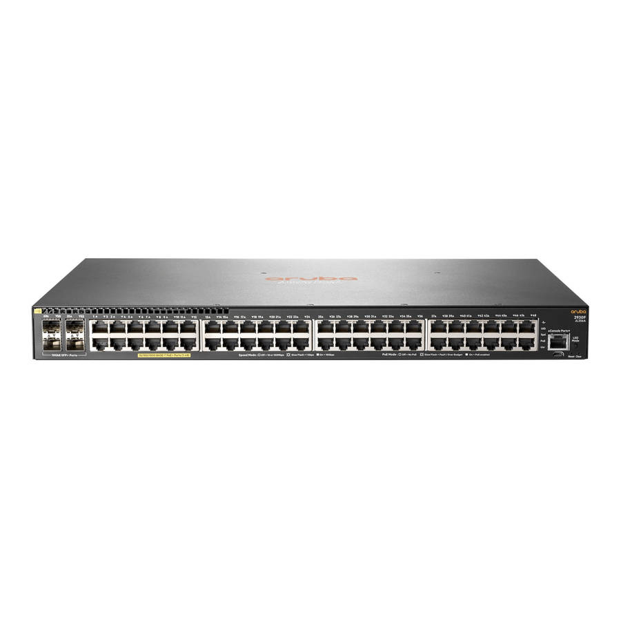 HPE Aruba 2930F 48G PoE+ 4SFP+ Managed Switch L3 Gigabit Ethernet Grey 1U PoE JL256A