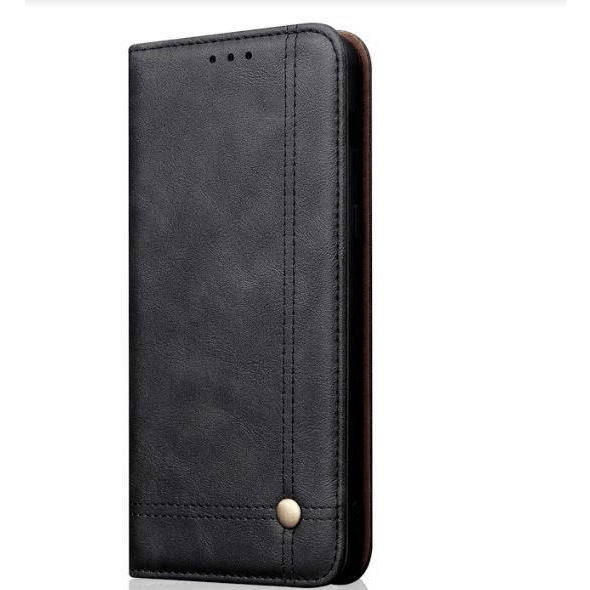 Tuff-Luv Essentials Leather Case and Stand for Xiaomi Redmi 7 - Black M963