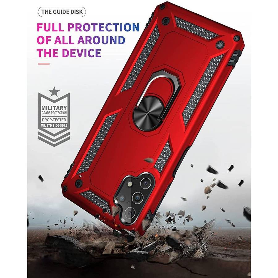 Tuff-Luv Rugged Case and Stand for Samsung Galaxy A23 - Red MF1166