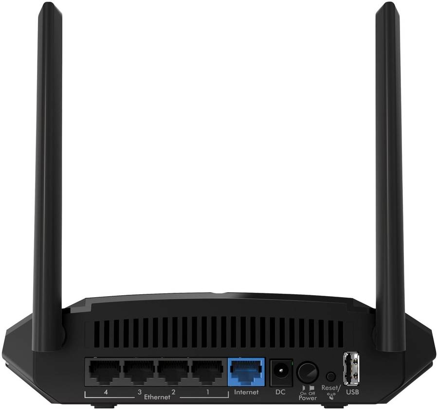 Netgear R6120 Wi-Fi 5 Wireless Router - Dual-band 2.4GHz and 5GHz Fast Ethernet Black R6120-100PES