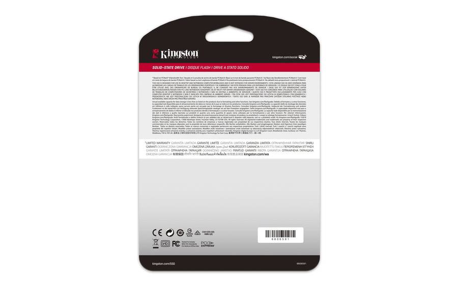 Kingston A2000 M.2 500GB PCIe 3.0 3D NAND NVMe Internal SSD SA2000M8/500G