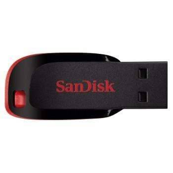 Sandisk Cruzer Blade 64GB USB 2.0 Type-A Black and Red USB Flash Drive SDCZ50-064G-B35