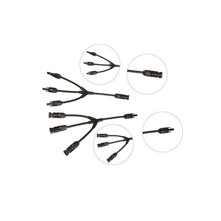 Solarix MC4 Y-connector 3-way to 1-way Solar Panel Combiner Cable Set SOLPAMY031