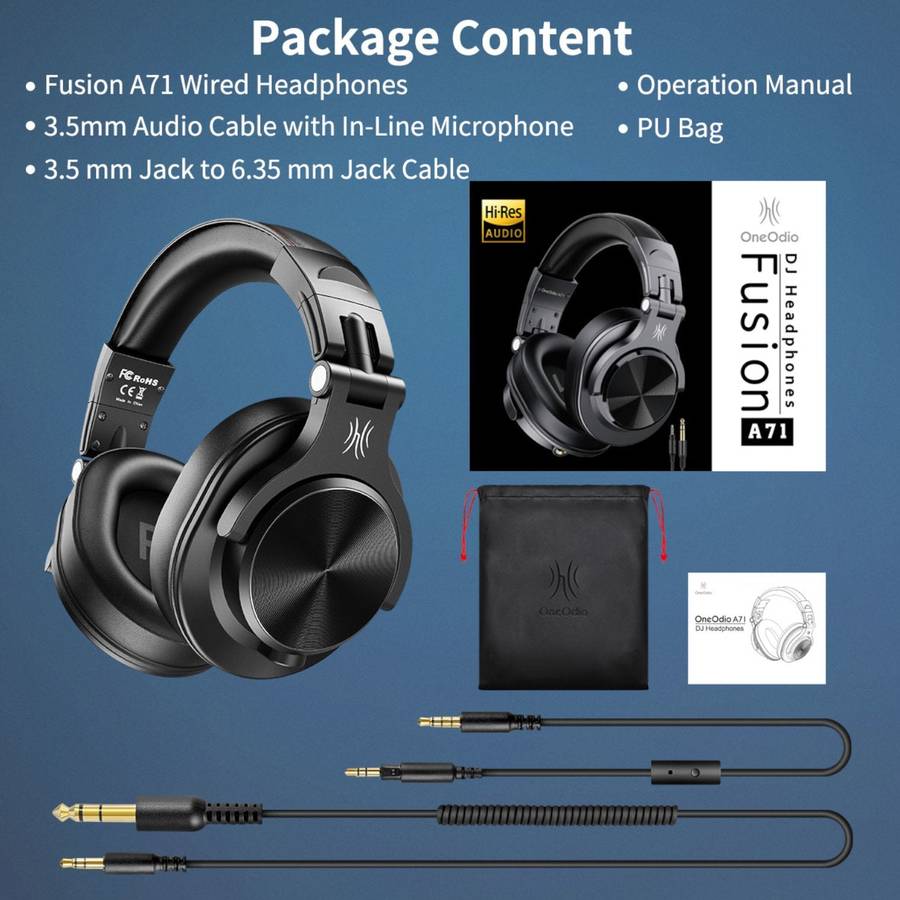Oneodio Pro A71 Wired Headphones