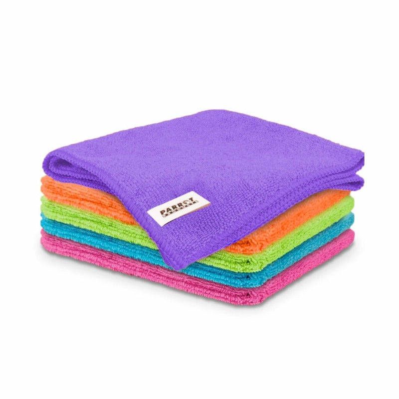 Parrot Janitorial 5-Piece Microfibre Cloth